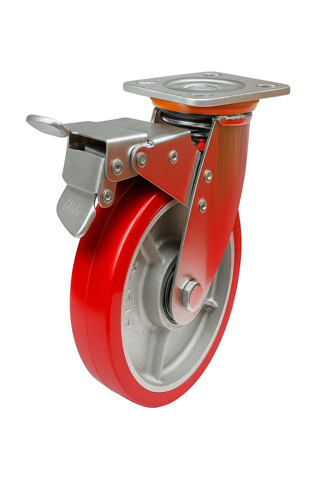 CASTER WHEEL  "6"  RED MAAMBA